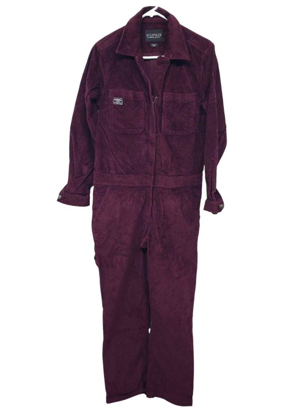 Wildfang Workwear Corduroy Coveralls Corduroy Burgundy Mulberry Purple Fall M
